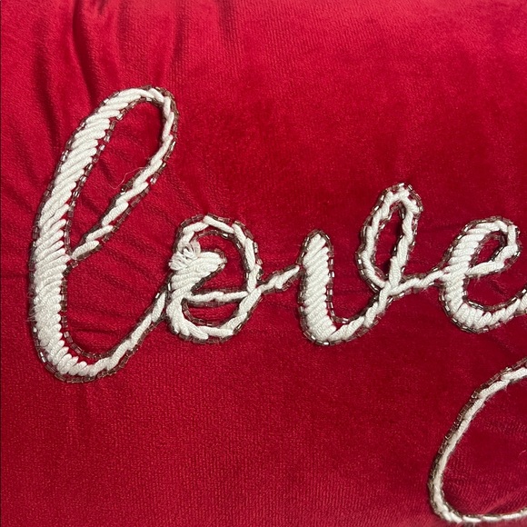 ❤️ Red Valintine “I Love You More” Lumbar Pillow – 31x15 - Picture 2 of 6